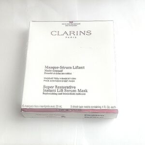 Clarin's Super Restorative Instant Lift Serum Mask - 5 pack. Discontinued item.